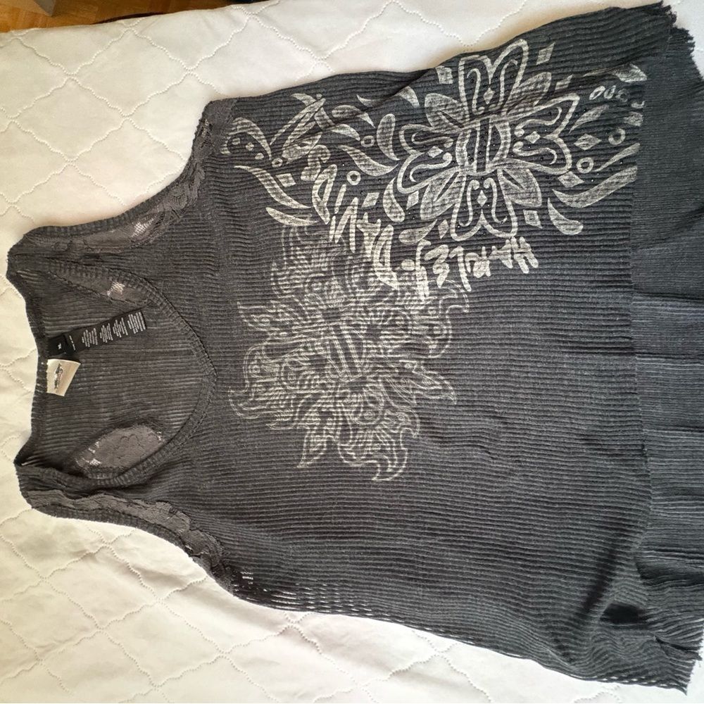 Harley-Davidson Black Tank Top with Skull Design